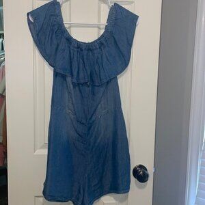 Denim romper